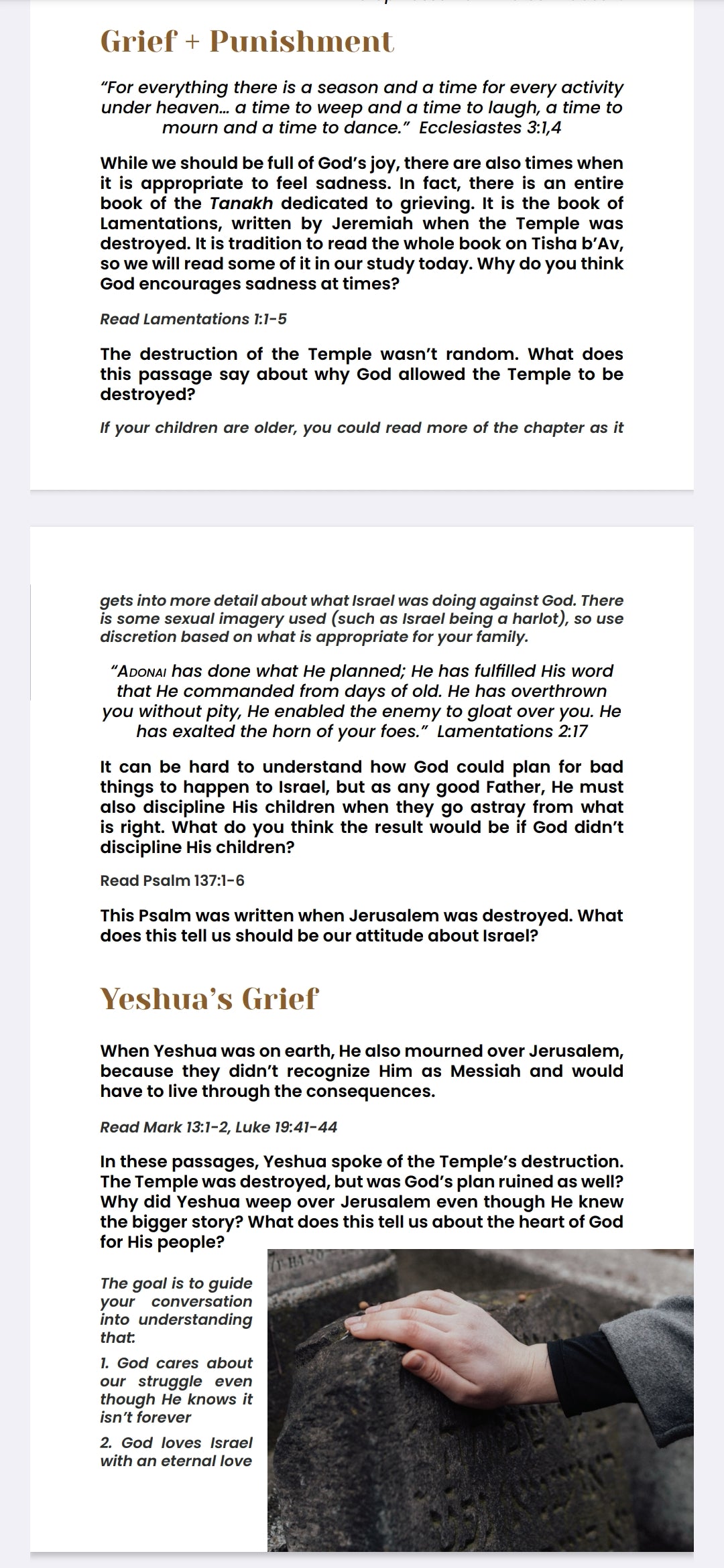 Tisha b'Av - A Table & Torah Family Guide